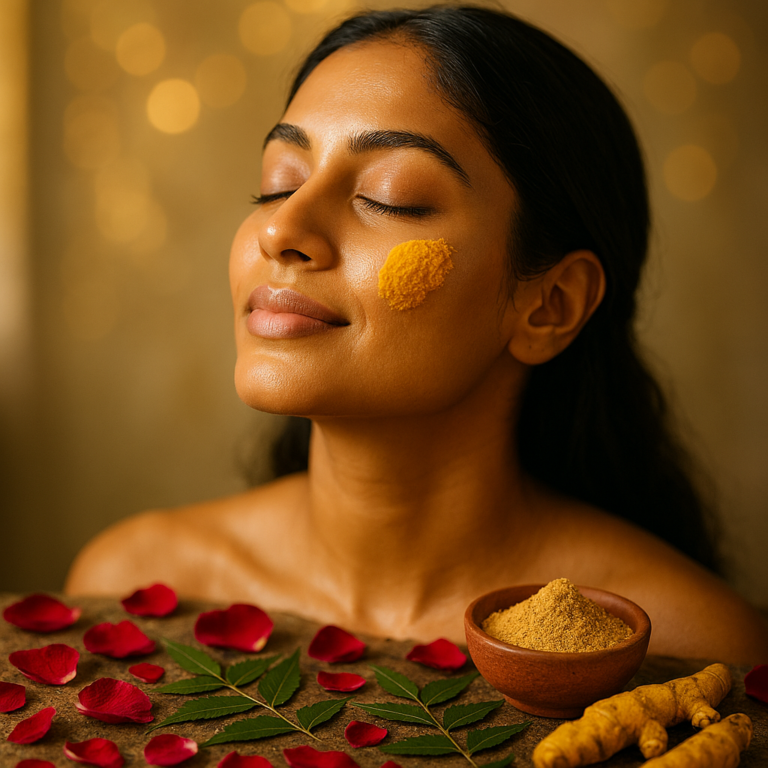 Ayurvedic skin care natural tips for glowing healthy skin with herbs and turmeric by Dr. Dipti Deshpande Swaanubhutii Pune